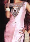 Light Pink Silk Trouser Suit- Pakistani Party Wear Dress
