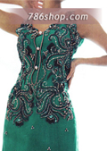 Green Chiffon Lehnga- Pakistani Wedding Dress
