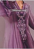Purple Chiffon Suit - Pakistani Party Wear Dress