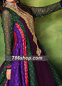 Multi Color Jamawar Chiffon Suit - Pakistani Formal Designer Dress
