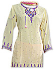 Cream/Pink Georgette Trouser Suit- Indian Semi Party Dress