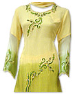 Yellow/Green Chiffon Suit- Indian Semi Party Dress