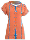 Orange/Blue Chiffon Trouser Suit- Indian Dress