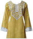 Yellow/White Khaddar Suit- Pakistani Casual Dress