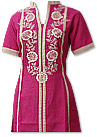 Hot Pink/Skin Khaddar Suit- Pakistani Casual Dress