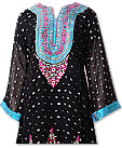Black Chiffon Jamawar Suit- Indian Dress
