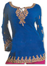 Blue/Magenta Georgette Trouser Suit- Indian Dress