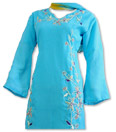 Light Blue Georgette Trouser Suit- Indian Semi Party Dress