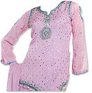 Lilac Chiffon Trouser Suit - Indian Dress
