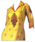 Lime Yellow Georgette Suit- Indian Semi Party Dress