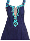Navy Blue/Turquoise Georgette Suit- Indian Dress