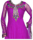 Magenta Chiffon Suit - Indian Semi Party Dress