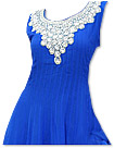Royal Blue Georgette Suit- Indian Semi Party Dress