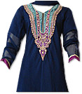 Navy Blue Georgette Suit- Indian Semi Party Dress