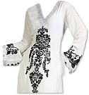White Georgette Suit  - Indian Dress