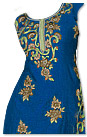 Dark Turquoise/Brown Georgette Suit- Pakistani Casual Dress