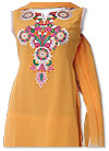 Mustard/White Georgette Suit- Pakistani Casual Clothes