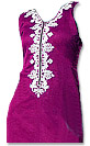 Dark Purple/White Georgette - Pakistani Casual Dress
