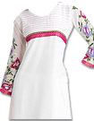White Georgette Suit - Pakistani Casual Dress