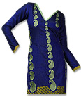 Royal Blue/Olive Georgette Suit- Pakistani Casual Clothes