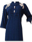Blue Cotton Shirt- Pakistani Casual Clothes
