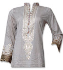 Off-white Cotton Shirt- Pakistani Casual Dress
