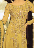 Golden Chiffon Suit- Pakistani Wedding Dress