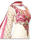 Pink/White Chiffon Suit- Indian Semi Party Dress