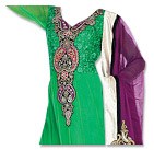 Green/Indigo Chiffon Suit- Indian Dress