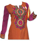 Rust/Purple Chiffon Suit- Indian Semi Party Dress