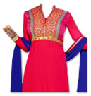 Hot Pink/Blue Georgette Suit- Indian Dress