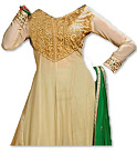 Ivory/Green Chiffon Suit- Indian Semi Party Dress