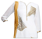 White Georgette Suit- Pakistani Casual Dress