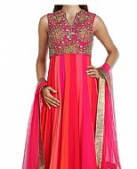 Magenta/Hot Pink Georgette Suit- Indian Semi Party Dress