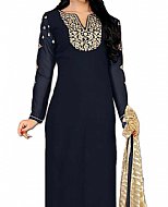 Navy Blue Georgette Suit- Indian Dress