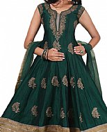 Teal Green Georgette Suit- Indian Semi Party Dress