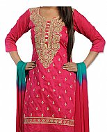 Pink/Turquoise Georgette Suit- Indian Semi Party Dress