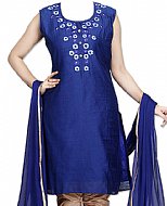 Navy Blue Silk Suit- Indian Dress