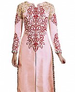 Baby Pink Silk Suit- Indian Semi Party Dress