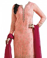 Peach Jamawar Suit- Indian Semi Party Dress
