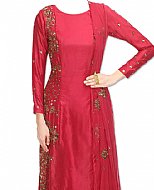 Magenta Silk Suit- Indian Semi Party Dress
