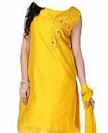Yellow Silk Suit- Indian Semi Party Dress