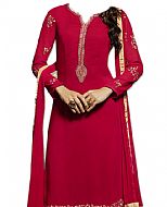 Magenta Georgette Suit- Indian Semi Party Dress