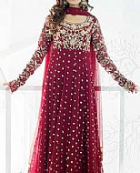 Magenta Chiffon Suit- Pakistani Party Wear Dress
