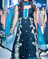 Blue/Turquoise Chiffon Suit- Pakistani Wedding Dress