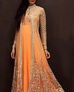 Orange  Chiffon Suit- Pakistani Party Wear Dress