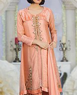 Peach Silk Suit- Pakistani Formal Designer Dress
