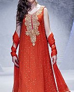 Crimson Chiffon Suit- Pakistani Party Wear Dress
