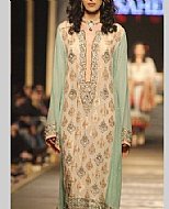 Ivory/Sea Green Chiffon Suit- Pakistani Party Wear Dress