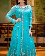 Turquoise Chiffon Suit- Pakistani Wedding Dress